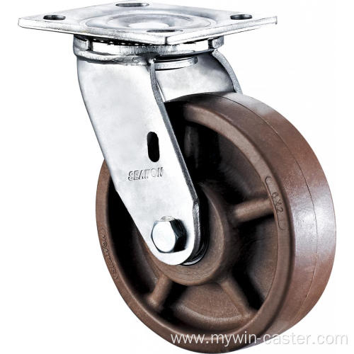 5'' Heavy Duty Plate Swivel High Temperature Caster